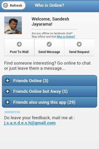 Who is Online on Facebook screenshot 1
