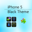 iPhone 5 Black Go Launcher EX icon