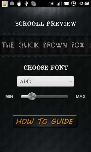Text font changer screenshot 1