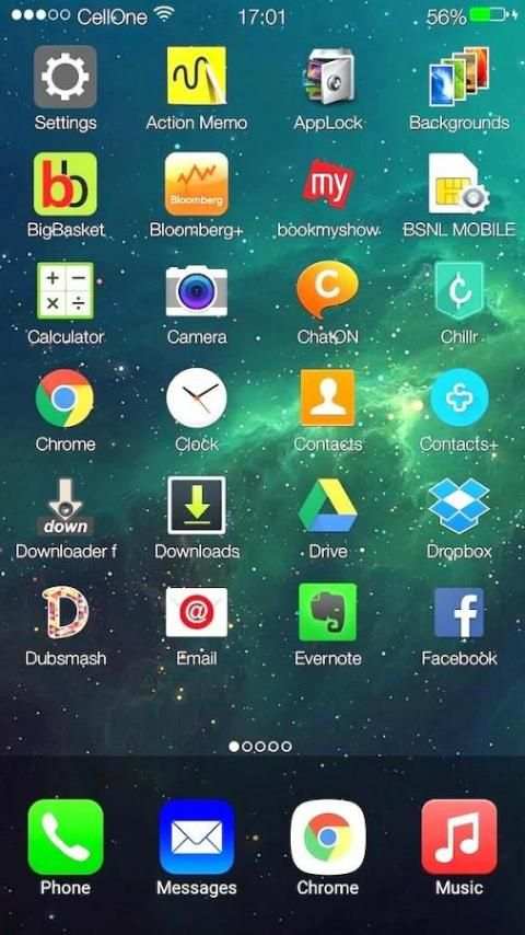 Titan os 9 Launcher I6 tema screenshot 1