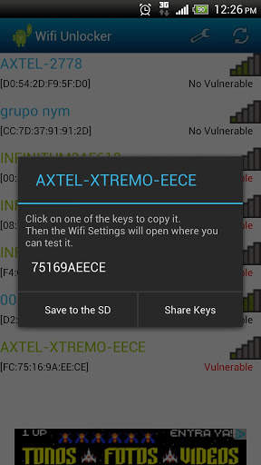 Wifi Unlocker screenshot 2