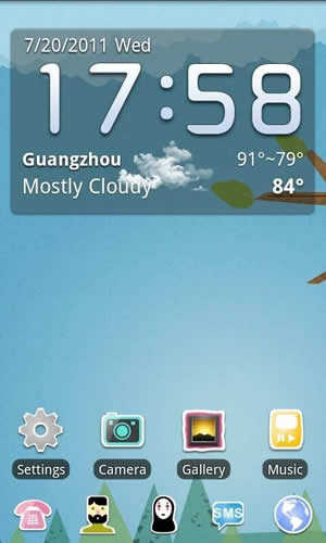 Cartoon Theme GO Launcher EX screenshot 1