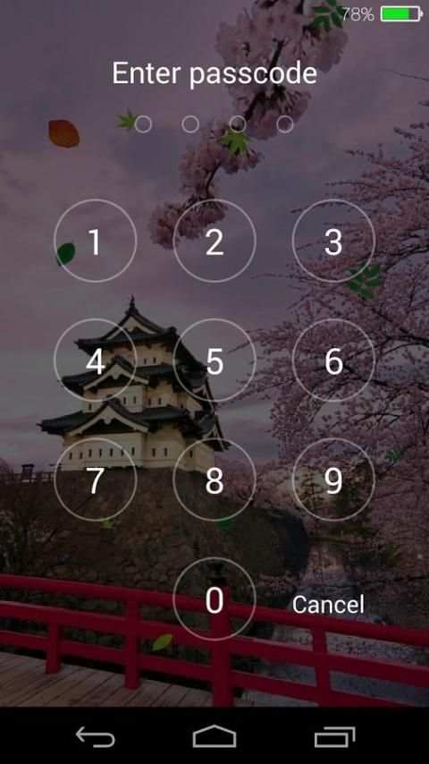 Spring live wallpaper lock स्क्रीनशॉट 2