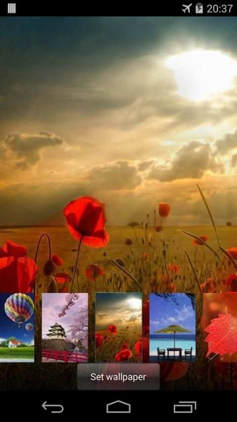 Spring live wallpaper lock स्क्रीनशॉट 1