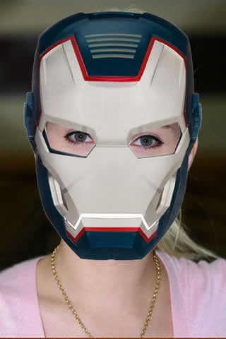 Superhero Face Mask Photo Edit screenshot 1