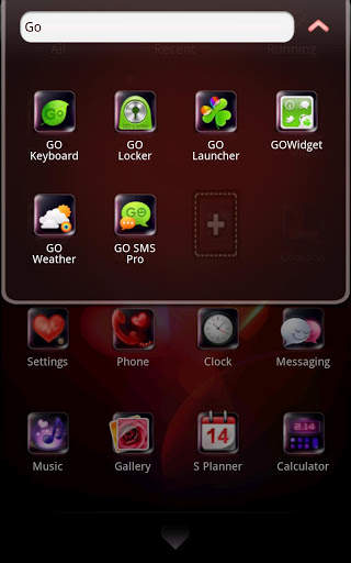 Love,Love go launcher EX theme screenshot 4
