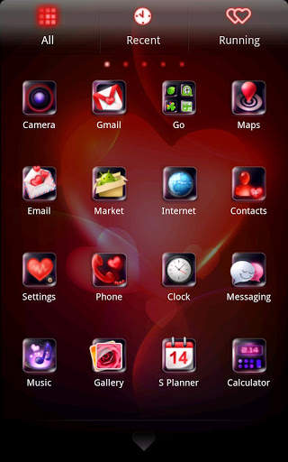 Love,Love go launcher EX theme screenshot 2