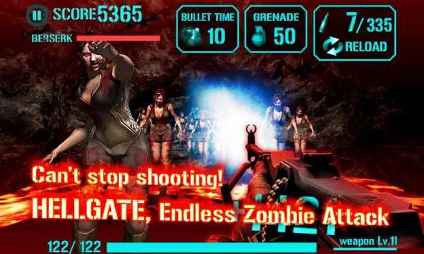 GUN ZOMBIE : HELLGATE स्क्रीनशॉट 1