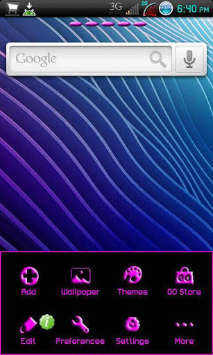 Apex Pro/Go Launcher ics pink screenshot 2