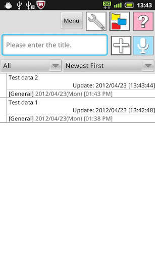 Easy Voice Notepad(Free) 2 تصوير الشاشة