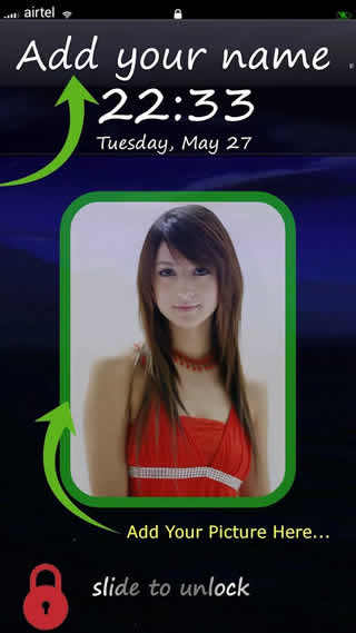 My Name lockscreen screenshot 2