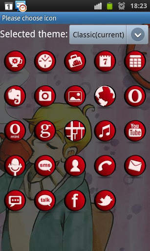 Coffee theme go luncher ex screenshot 2