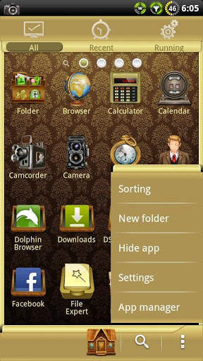 Vintage GO Launcher Theme screenshot 3