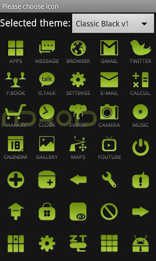 C.Black Theme GO Launcher EX screenshot 5