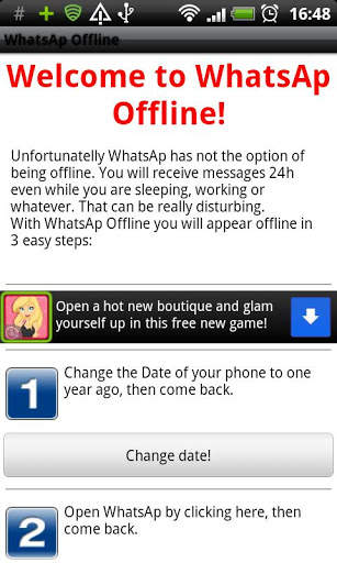 WhatsAp Offline screenshot 1