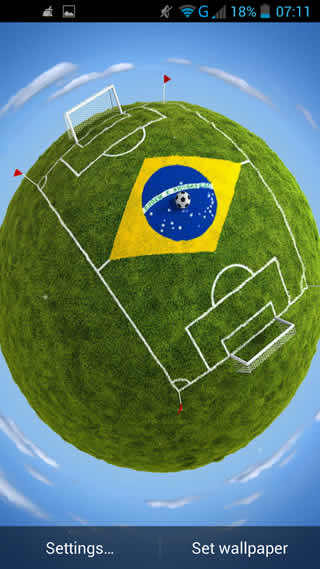 Brazil World Cup LWP स्क्रीनशॉट 3