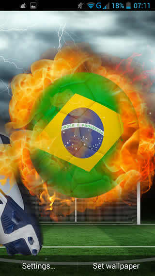 Brazil World Cup LWP स्क्रीनशॉट 2