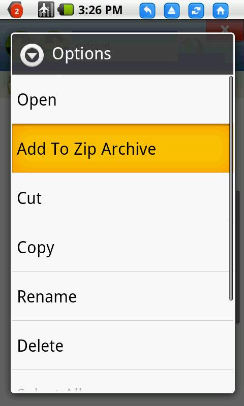 Android Zip Free-File manager screenshot 2