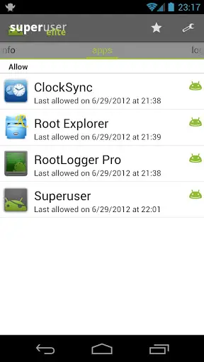Superuser скриншот 1