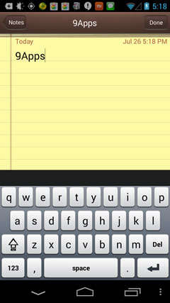iPhone Note screenshot 2