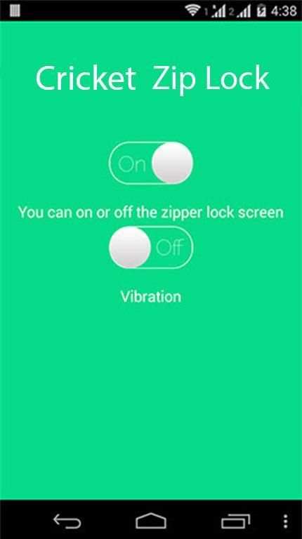 Cricket Zipper LockScreen screenshot 1