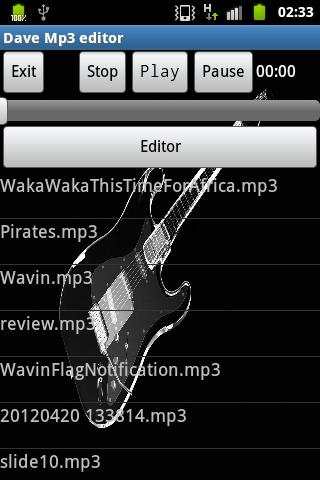 Dave mp3 editor screenshot 1