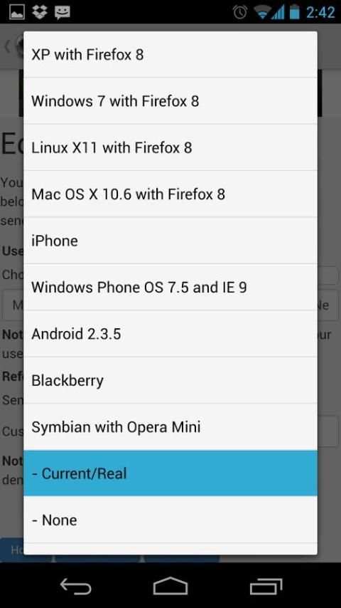 Proxy Browser For Android screenshot 2