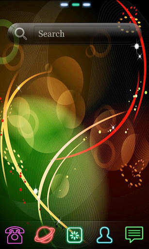 Go Launcher Galaxy3 Neon Theme screenshot 2