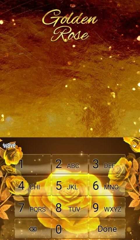 Gold Rose Animated Keyboard स्क्रीनशॉट 5