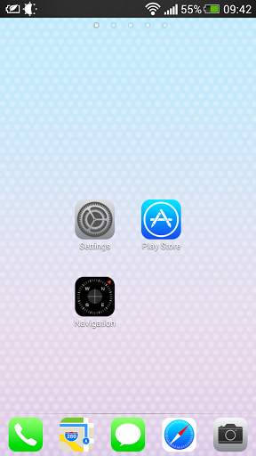 iOS 7 Theme GO Launcher EX screenshot 1