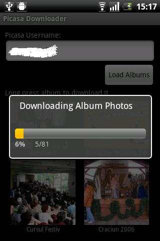 Picasa Downloader screenshot 2