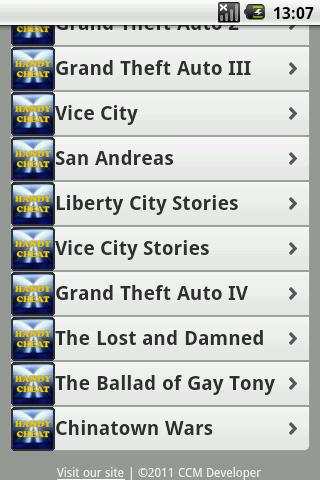 GTA All Series Cheats screenshot 2