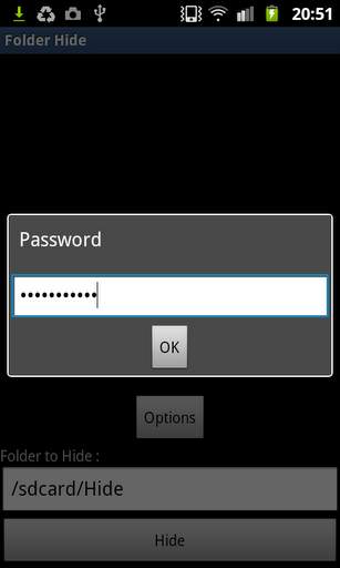 Folder Hider Lite screenshot 2
