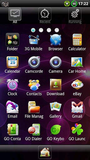 Samoled GO Launcher Theme screenshot 2