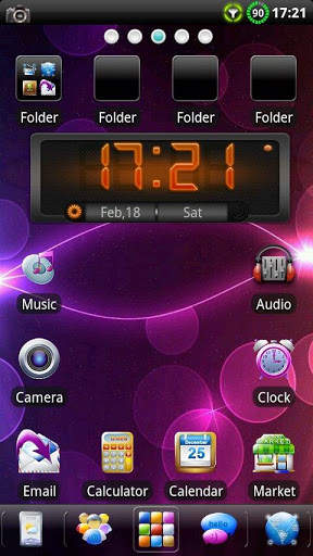 Samoled GO Launcher Theme screenshot 1