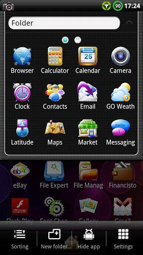Samoled GO Launcher Theme screenshot 4