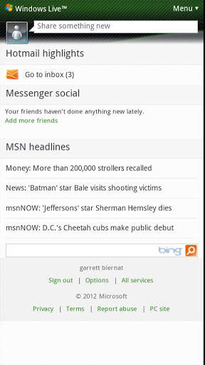 Windows Live free screenshot 2