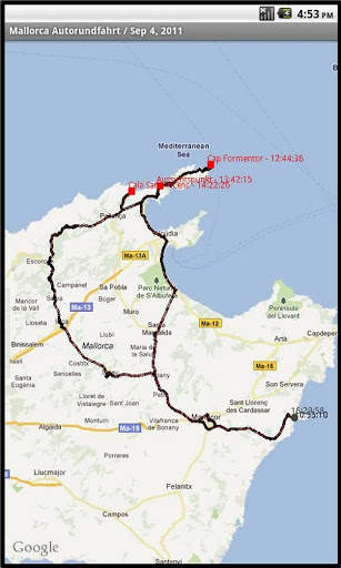 Route Tracker screenshot 1