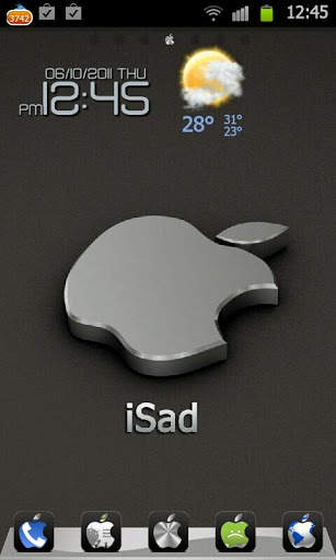 iSad Go Launcher Ex Theme screenshot 1