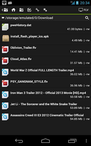 Android FLV Player screenshot 2