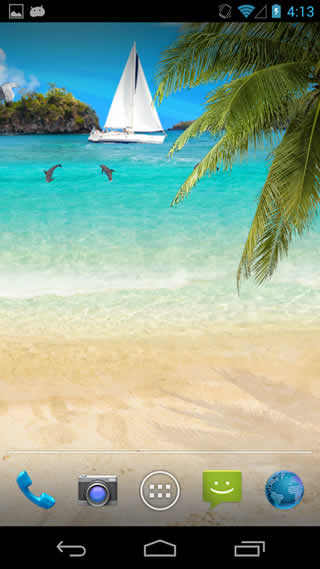 Beach LWP screenshot 2