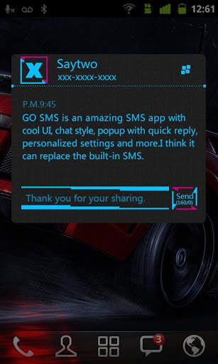 GO SMS Pro XxX Getjar Theme screenshot 2