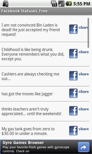 Facebook Status Updater screenshot 2