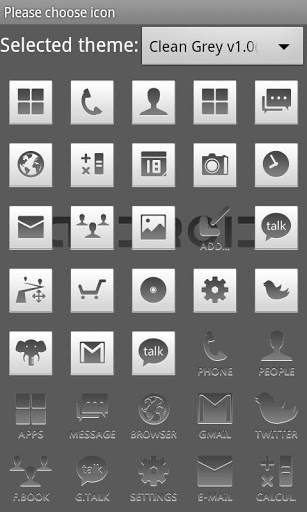 C.Grey Theme GO Launcher EX screenshot 4