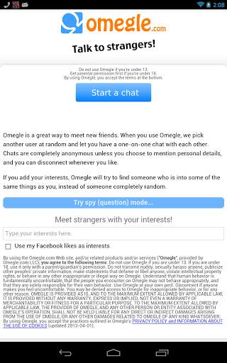 Omegle Talk To Strangers screenshot 1