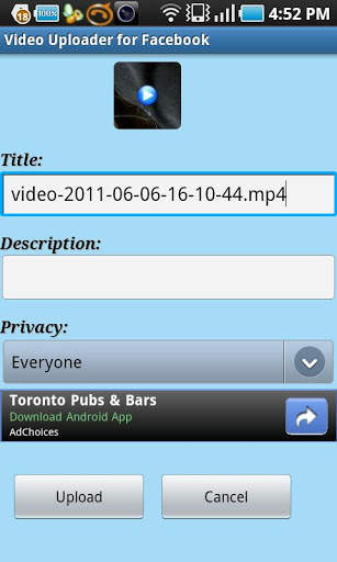 Media Uploader for Facebook-Ad screenshot 4