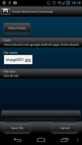 Gmail Attachment Download screenshot 1