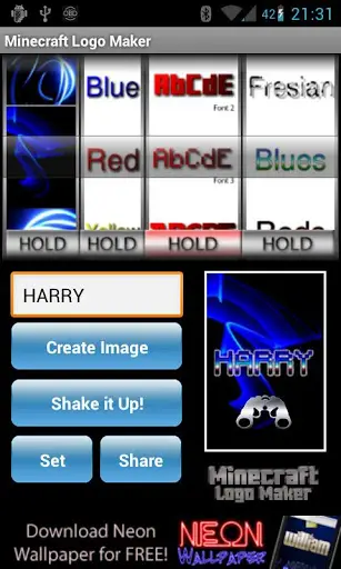 How To Make Minecraft Logo in Android
