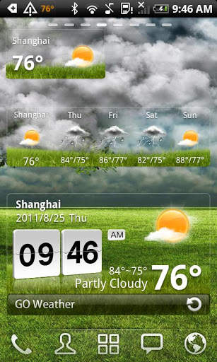 GO Weather Widget Skin LG screenshot 5