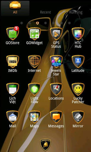 GO Launcher EX Lamborghini screenshot 2